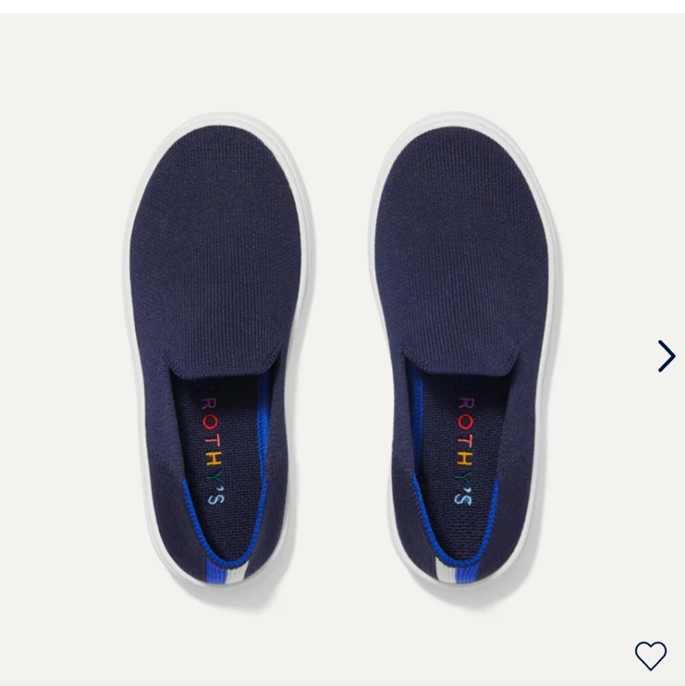 5 for $25 Rothy's The Kids Sneakers  Slip On Shoes Size 3 Navy  Solid